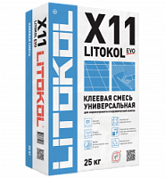 Клей для плитки, керамогранита и камня LITOKOL X11 EVO (класс С1), 25 кг, LITOKOL – ТСК Дипломат