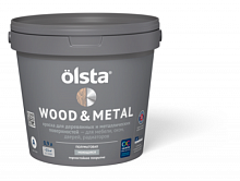Краска универсальная Olsta Wood&metal по дереву и металлу база A (глянцевая) 2,7 л – ТСК Дипломат