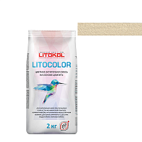 Цветная затирочная смесь LITOCOLOR, L.22 Крем-брюле, мешок, 2 кг – ТСК Дипломат