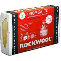 Минеральная вата ROCKWOOL Флор Баттс (1000х600х25) 12 шт (4,8 м2, 0,12 м3) в упаковке – ТСК Дипломат