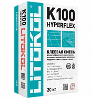 Клей высокоэластичный для укладки крупноформатных плит HYPERFLEX K100 (класс С2 TЕ S2) Серый, 20 кг, LITOKOL – ТСК Дипломат