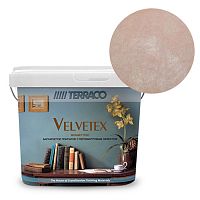 Перламутровая краска Terraco Velvetex VB-220, ведро 1 кг, бархатистый финиш – ТСК Дипломат