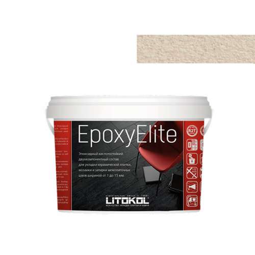 Двухкомпонентный эпоксидный состав EPOXYELITE, ведро, 2 кг, Оттенок E.08 Бисквит, LITOKOL – ТСК Дипломат