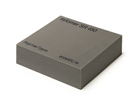 Эластомер Sylomer SR 450, серый, лист 1200 х 1500 х 12,5 мм, Acoustic Group