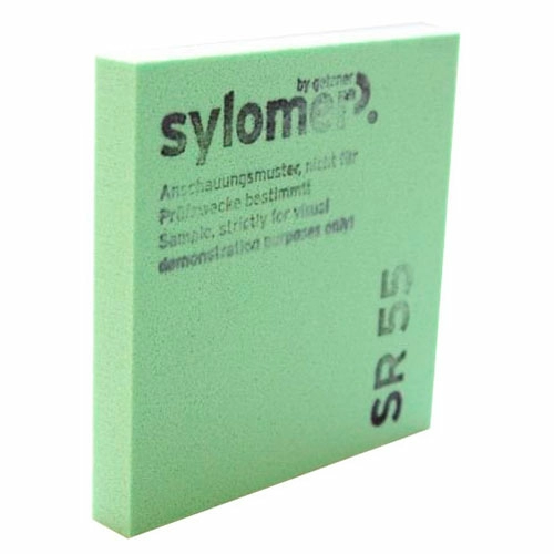 Эластомер Sylomer SR 55, зеленый, лист 1200 х 1500 х 25 мм, Acoustic Group