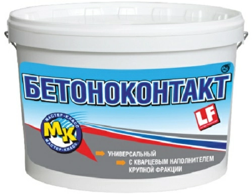 Грунт бетоноконтакт универсальный с крупным кварцевым наполнителем, 10 кг