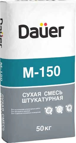 Dauer® Сухая смесь М-150 Штукатурная, 50 кг