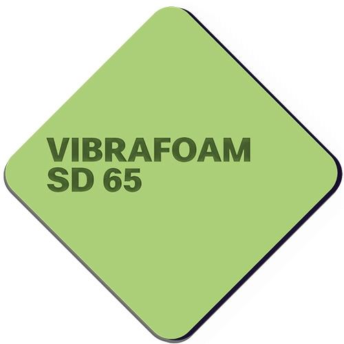 Эластомер Вибрафом (Vibrafoam)  SD 65 светло-зеленый (2м х 0,5м x 25мм) 1м2