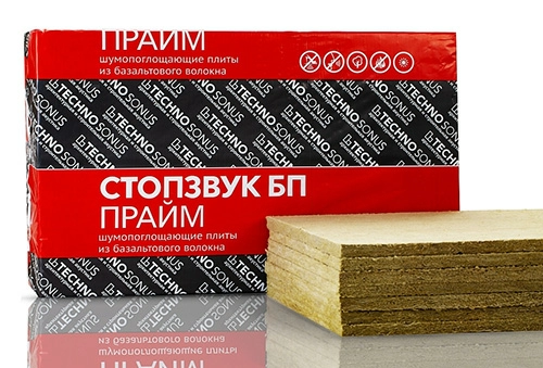 Стопзвук БП Прайм (1,2 м х 0,6 м х 27 мм) 5,76 м2, Плита шумопоглощающая, Техносонус