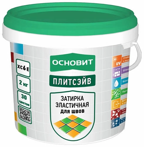 Затирка Тёмно-зелёная эластичная 052 Плитсэйв XC6 E (2кг)