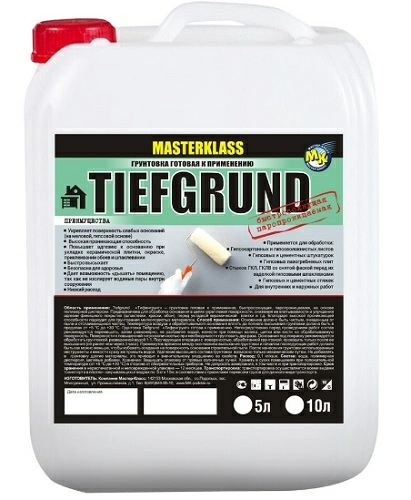 Грунт акриловый TIEFGRUND, канистра 10 л
