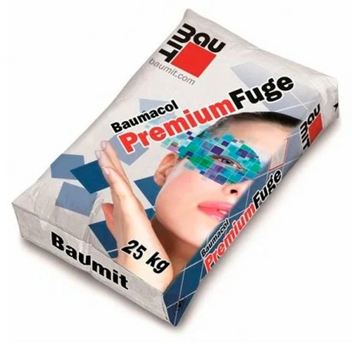 Цветная затирка для швов Baumit Baumacol PremiumFuge (бледно-оливковый, ирландский песок, весенняя роза, античный розовый, темно-серый), 25 кг