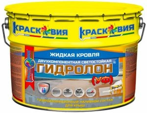 Гидроизоляционная кровельная мастика Гидролон (УФ) 10 кг, ведро
