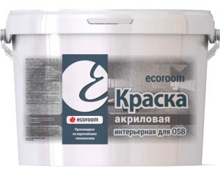 Краска интерьерная, акриловая, Ecoroom для OSB, 10 л, ведро