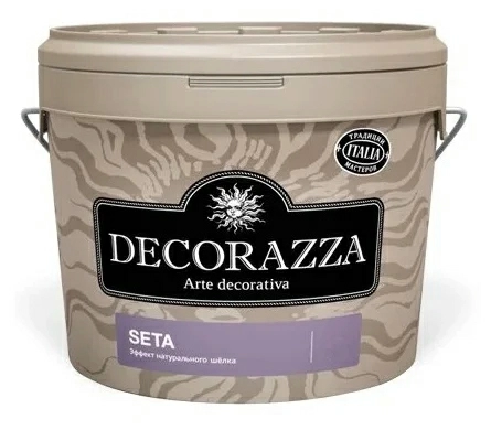 Decorazza Seta da vinci база ARGENTO STN-001 / Декоразза Сета да винчи Декоративное покрытие с эффектом перламутрового шелка, 5 л