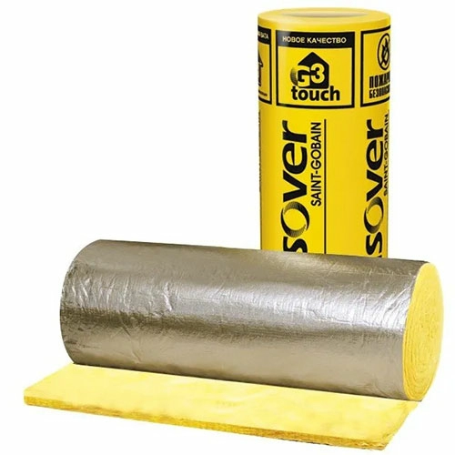 Isover Каркас-М40-Ал фольга (1200х14000х50 мм), 0.84 м3, стекловолокно, 1 шт. в упаковке