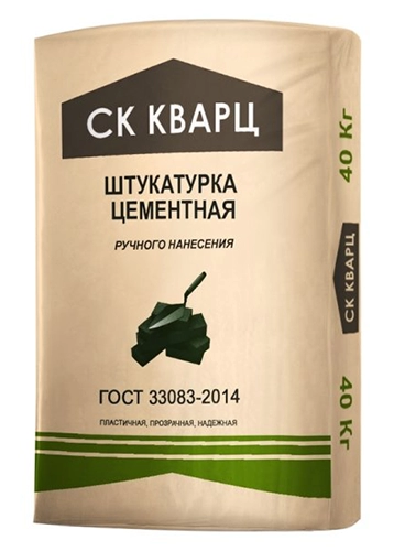 Штукатурка цементная РН, СК Кварц, мешок, 40 кг