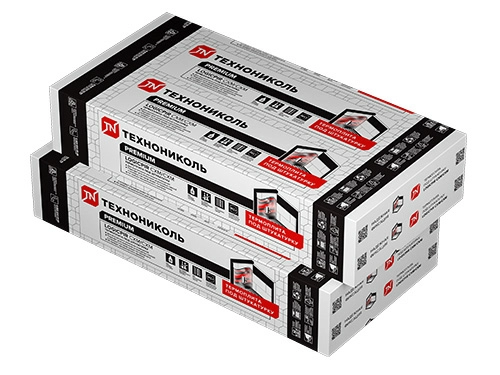 Утеплитель/Теплоизоляция LOGICPIR Prof СХМ/СХМ Г2 L-2385х1185х55, Технониколь, утеплитель PIR с обкладкой из стеклохолста