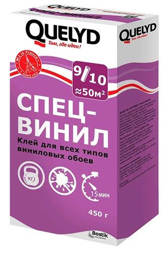 Quelyd Спец-Винил 0.45 кг, клей обойный , Bostik