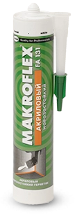 Герметик акриловый универсальный Makroflex FA131, морозостойкий 450 г.