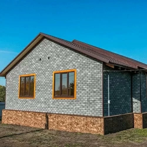 Фасадная плитка Технониколь HAUBERK Камень, Сланец, упаковка 2,2 м2