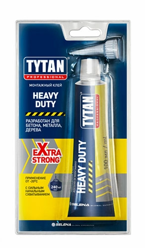 Клей монтажный универсальный Tytan Professional Heavy Duty бежевый 100 мл