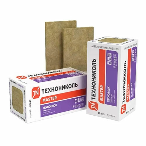 Базальтовый утеплитель ТехноНИКОЛЬ Техноблок Стандарт 1200х600х100 мм 4 шт (2,88 м2, 0,288 м3) в упаковке