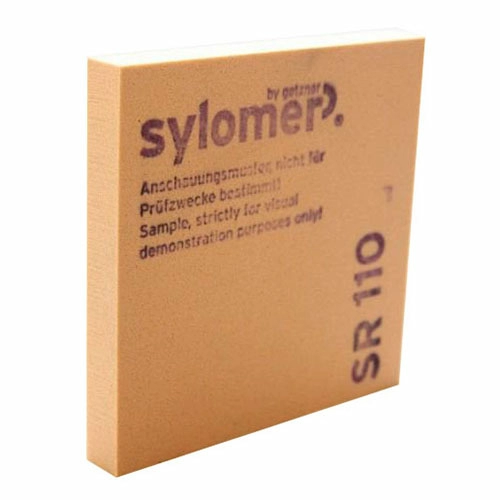 Эластомер Sylomer SR 110, коричневый, лист 1200 х 1500 х 25 мм, Acoustic Group