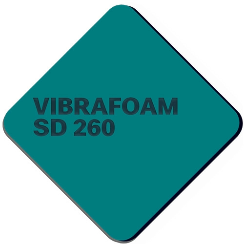 Эластомер Вибрафом (Vibrafoam)  SD 260 сине-зеленый (2м х 0,5м x 25мм) 1м2