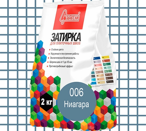 Затирка для плиточных швов Ниагара 006, 2 кг, Старатели, мешок