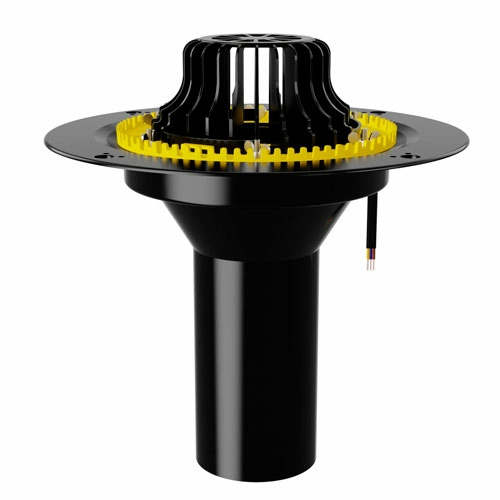 Воронка с обжимным зубчатым фланцем обогреваемая VMO Krone 110x450