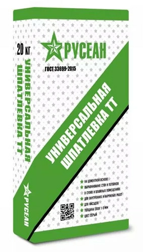 Универсальная шпатлевка TT, Русеан, 20 кг