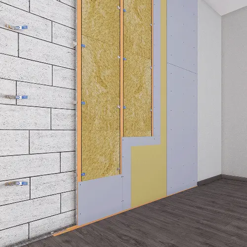 Каркасная система звукоизоляции стен «Барклайн Барьер Мембрана»