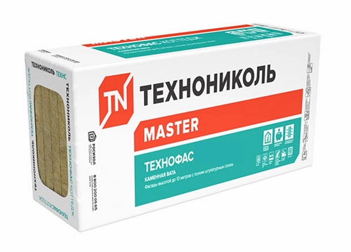Базальтовый утеплитель ТехноНИКОЛЬ Технофас 1200х600х120 мм 2 шт (1,44 м2, 0,1728 м3) в упаковке