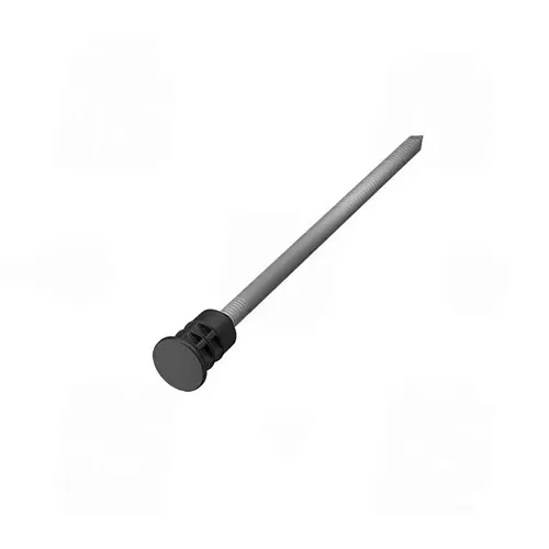 Фасадный тарельчатый дюбель с забивным распорным элементом из стали с накаткой и термоизолирующей головкой TD 10х240 M3, Evofast