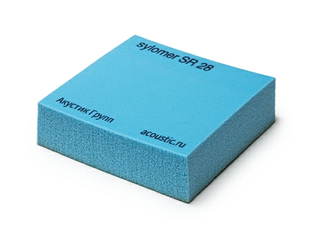 Эластомер Sylomer SR 28, синий, лист 1200 х 1500 х 12,5 мм, Acoustic Group