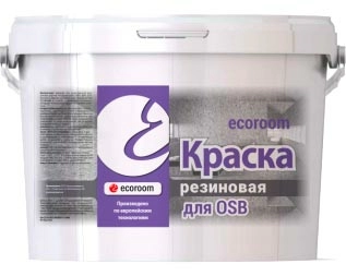 Краска резиновая Ecoroom, для OSB, 10 л, ведро