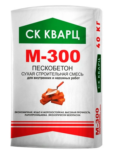 Смесь сухая монтажно-кладочная Пескобетон М300 ГОСТ, 40 кг