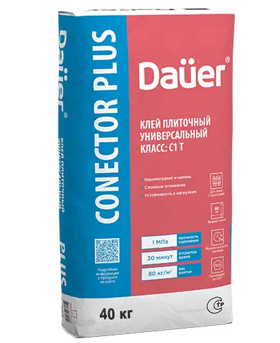 Conector Home Plus, 40 кг, Клей плиточный Универсальный C1, Dauer, мешок