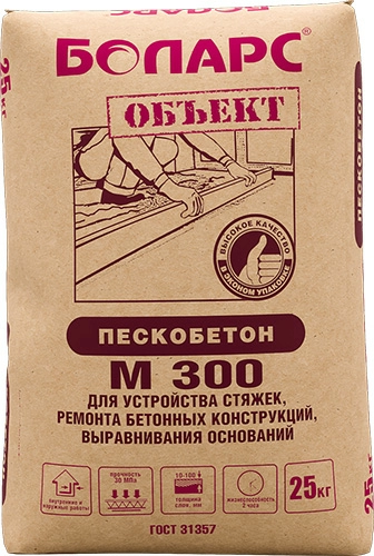 Смесь ПЕСКОБЕТОН М-300, 25 кг