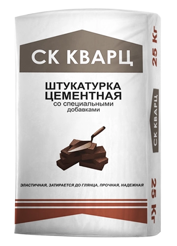 Штукатурка цементная РН, СК Кварц, мешок, 25 кг