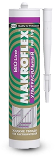 Клей монтажный полиакрилатный Makroflex MF190 Ультрасильный белый 250 г.