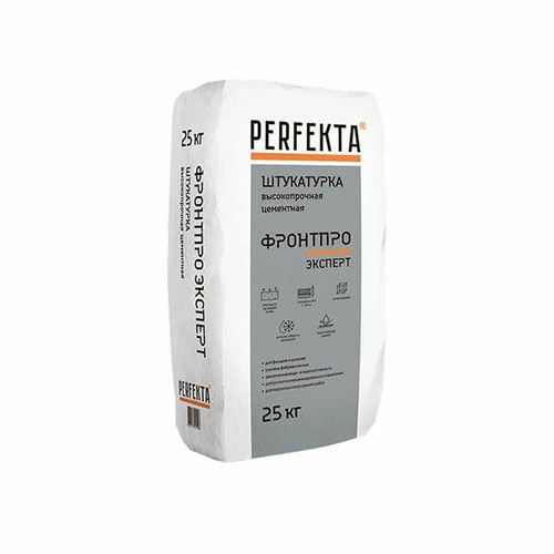 Штукатурка цементная высокопрочная Фронтпро Эксперт, Perfekta, 25 кг