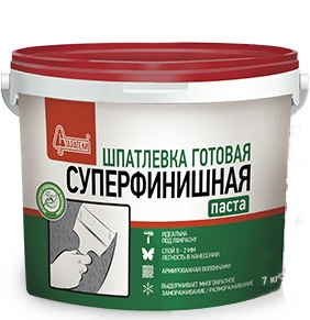 Шпатлевка готовая Суперфинишная 7кг