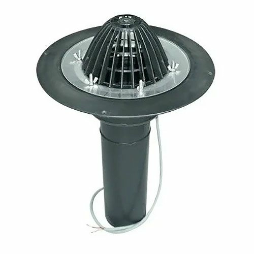 Воронка кровельная с обогревом PLASTFOIL VORTEX D=160 мм, длина 350-450 мм