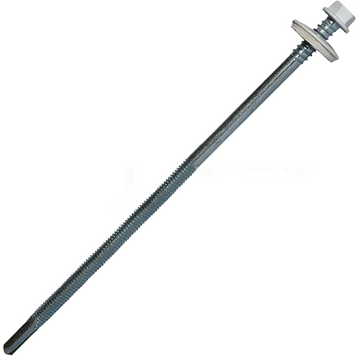Саморез для сэндвич-панелей 6.3/5.5x190 мм RAL 9010 белый, 20 шт, Hardwex