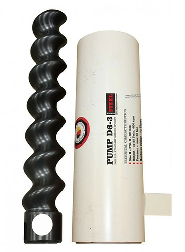 Шнековая пара D6-3 STEEL белая, M-TEC