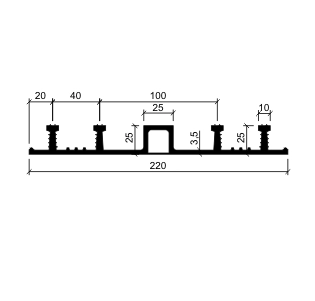 Гидрошпонка АКВАСТОП тип ДО-220/25-4/25 EPDM (резина)