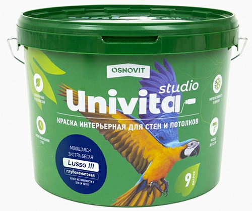 Краска Univita Studio Lusso III. САс993 СМ2. Группа оттенков 2. 12 л