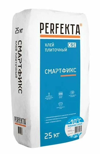 Клей плиточный с увеличенным открытым временем Смартфикс C0 E Зимняя серия, 25 кг